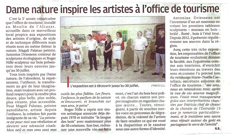 Journal La Provence juillet 2014