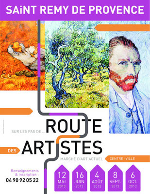 route des artistes Saint Rémy de Provence 4 août