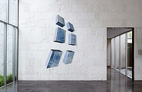 Voile, art murale Mise en situation