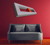 Sculpture murale Feutrine, Mise en situation